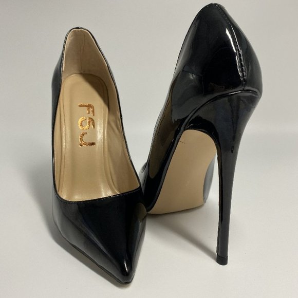 FSJ Women Formal Pointed Toe Pumps High Heel - Picture 8 of 11